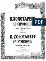  Zolotarev SymphonyNo.1Op.8 Score
