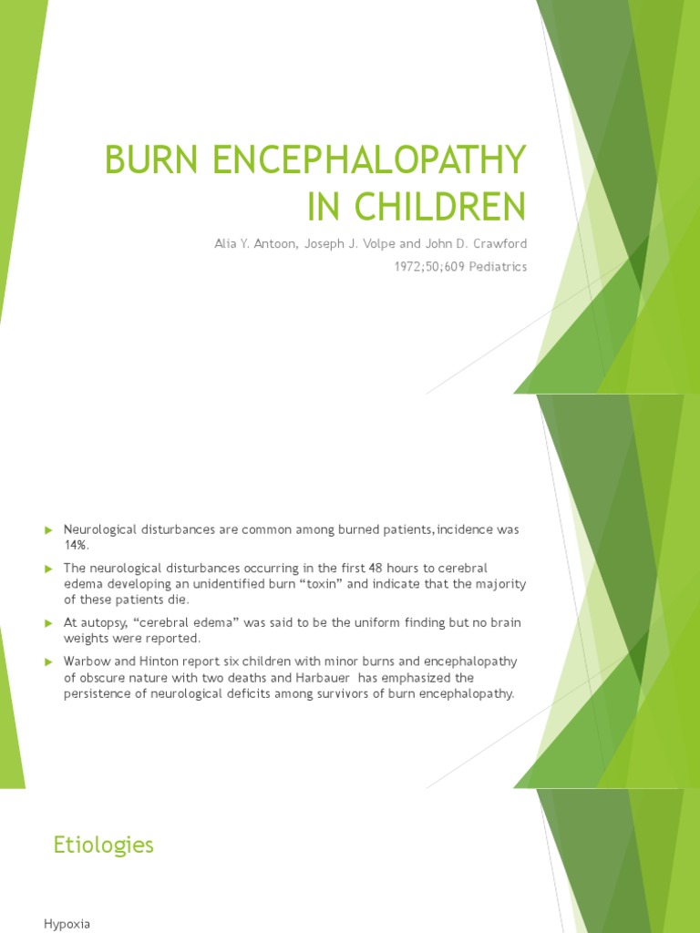 Burn Caused Brain Injured | PDF | Hypoxia (Medical) | Thrombosis