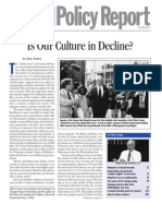 Is Our Culture in Decline?: Policyreport