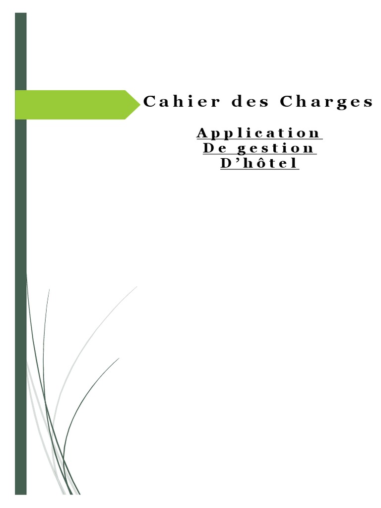 Cahier Des Charges Page De Garde Cahier Des Charges | PDF | Application | Système d'exploitation