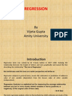 Regression: by Vijeta Gupta Amity University