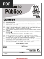 Prova Quimico concurso da UFPE