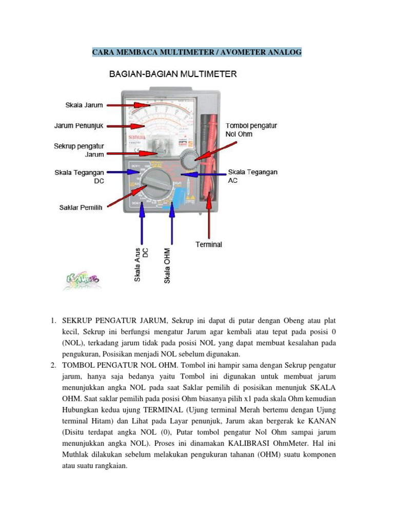 Cara Membaca Multimeter