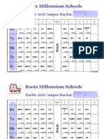 Timetable Format For Schools