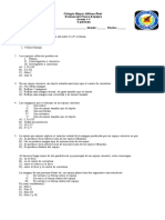 Evaluación física espejos grado 11