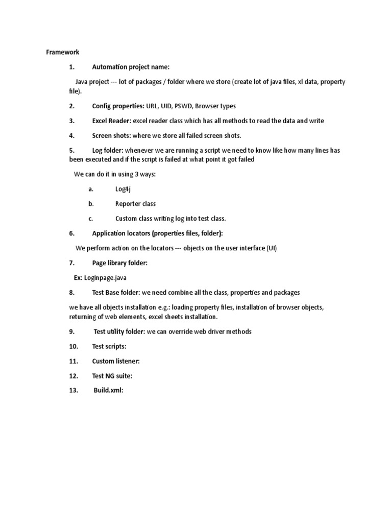 Automation Framework | PDF