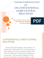 H I Non-Conventional Agricultural Practices: Onours Presentation ON