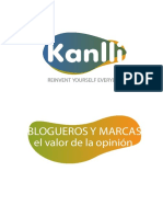 20120322_Kanlli Blogueros y Marcas Valor de La Opinion