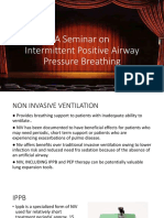 A Seminar On Intermittent Positive Airway Pressure Breathing