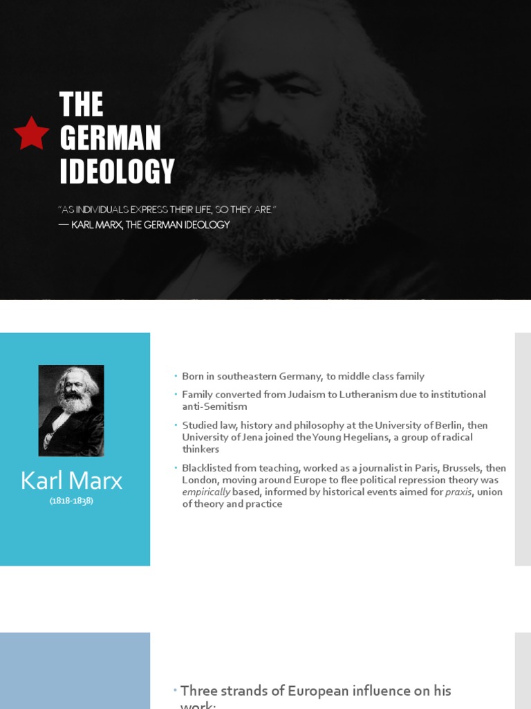 Marx The German Ideology Summary – PIFCJJ