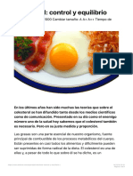 Colesterol - Control y Equilibrio PDF