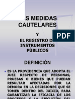 Las Medidas Cautelares