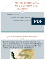 Dependencia Economica Interna y Externa Del Ecuador