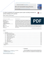 Ok A Critical Evaluation Onm Maximum Power Point Tracking Methods PDF
