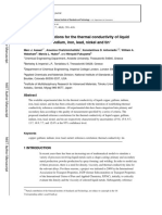 Reference correlations for the thermal conductivity of liquid copper, gallium, indium, iron, lead, nickel and tin