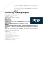 Radiology Report Template Overview | PDF
