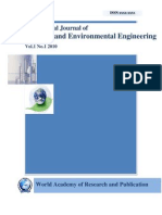 International Journal of Chemical and Environmental Engineering