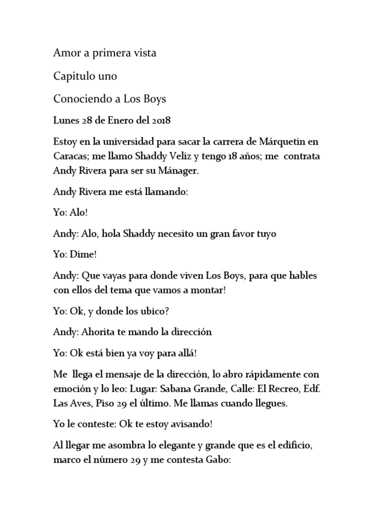 Romance y Trabajo en Caracas | PDF