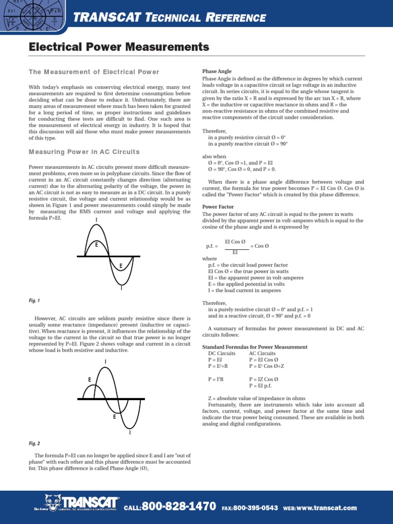AC Power Measurement Guide | PDF | Ac Power | Electronics