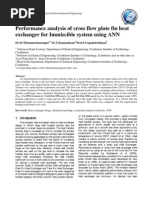 Performance Analysis of Cross Flow Plate Fin Heat Exchanger for Immiscible System Using ANN