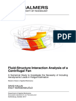 Fluid-Structure Interaction Analysis of A Centrifugal Fan