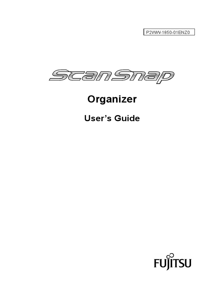 ScanSnap Organizer PDF Image Scanner Computer File