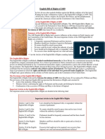 English Bill of Rights 1689 - American Bill of Rights - Compared PDF