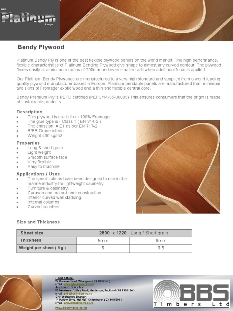 Bendy Plywood PDF Plywood Building Materials