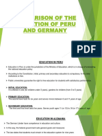 Comparison of the Education of Peru and Germany