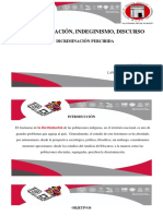  El discurso indígena y la discriminación percibida. Análisis del discurso.