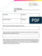 STEM Learning NE709 Reflection Grid Template