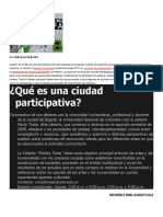 Conceptos de Ciudad Participativa