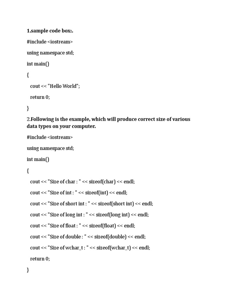 C++ Programming File | PDF | Programming | Constructor (Object Oriented ...