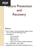 Failure Prevention and Recovery