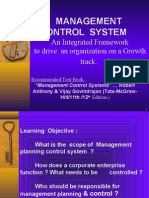 Management Control System: An Integrated Framework To Drive An Organization On A Growth Track