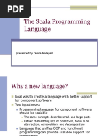 The Scala Programming Language: Presented by Donna Malayeri