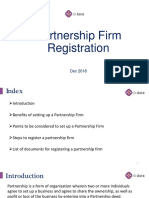 Partnership Firm Registration - Documents Required For Partnership Firm