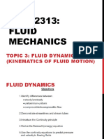 FLUID MECHANIC - Topic 3 (Kinematics of Fluid Motion)