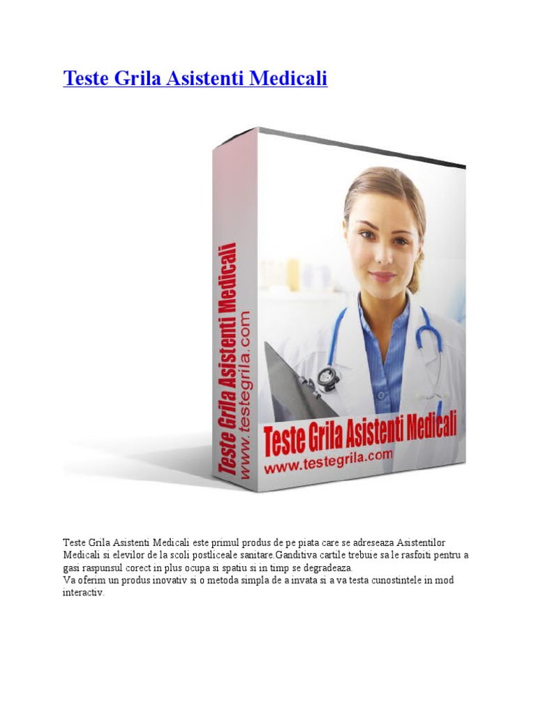 Teste Pentru Asistenti Medicali