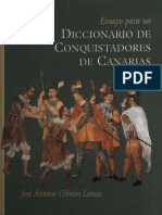 Ensayo Para Un Diccionario de Conquistadores de Canarias AB