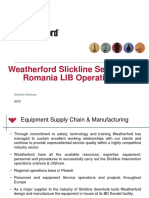 Weatherford Slickline Services Romania LIB Operations