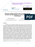 INRUSH CURRENT REDUCTION IN THREE PHASE POWER TRANSFORMER BY USING PREFLUXING TECHNIQUE.pdf