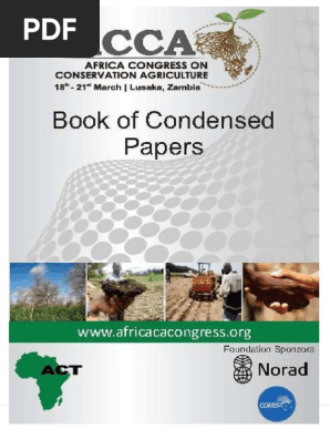 Book Of Condensed Papers Of The First Africa Congress On - 