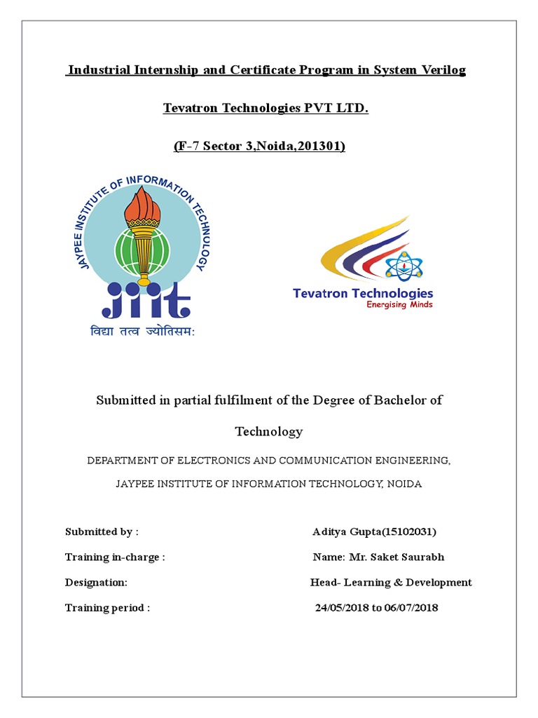 System Verilog Internship Report | PDF | Class (Computer Programming ...