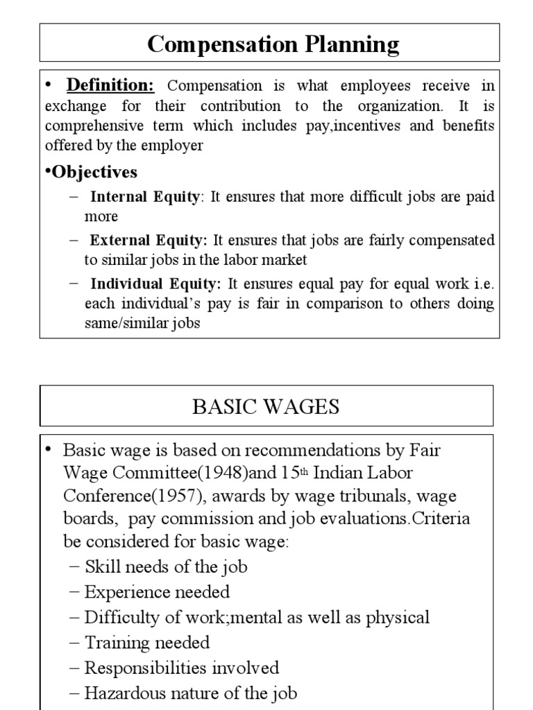 Compensation Planning and Wage Administration | PDF | Employment | Salary