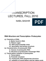 Genetics, Lecture 5, Trascription (Slides)