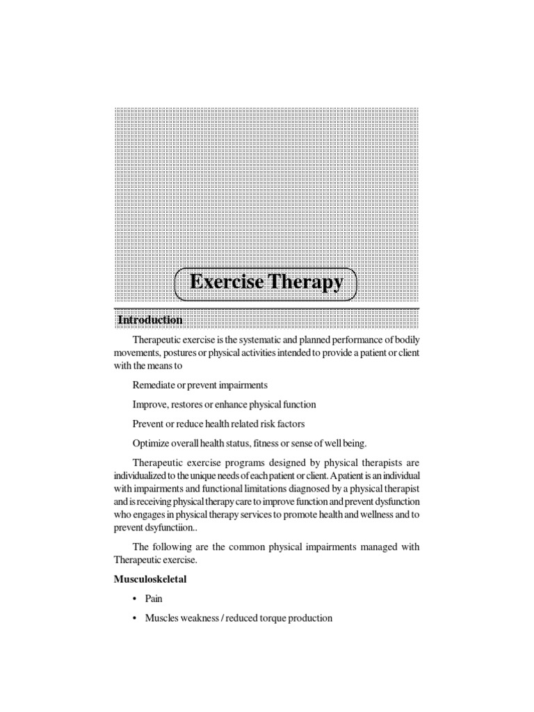 Therapeutic Exercise and Posture Basics | PDF | Pelvis | Hip
