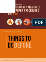 Precautionary Meas.& Proper Procedures - Fire