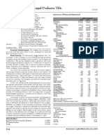 PT Indocement Tunggal Prakarsa TBK.: Summary of Financial Statement