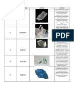 Mohs Hardness Scale Document